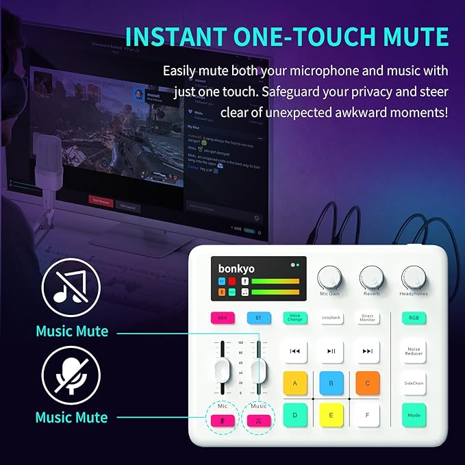 Bonkyo Gaming Audio Mixer & USB Interface - Image 5