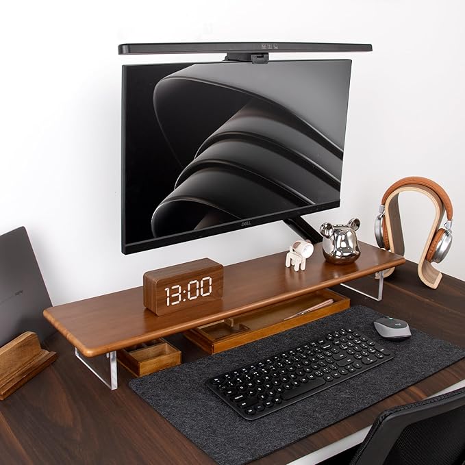 ROCDEER Bamboo Monitor Stand Riser - Image 2