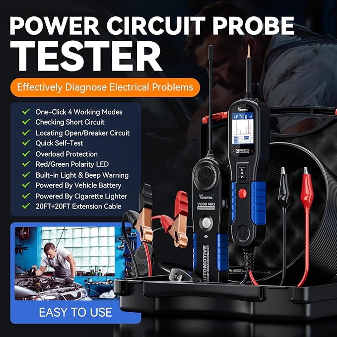 VDIAGTOOL V200 Pro Automotive Power Circuit Probe Tester Breaker Finder Tool - Image 5