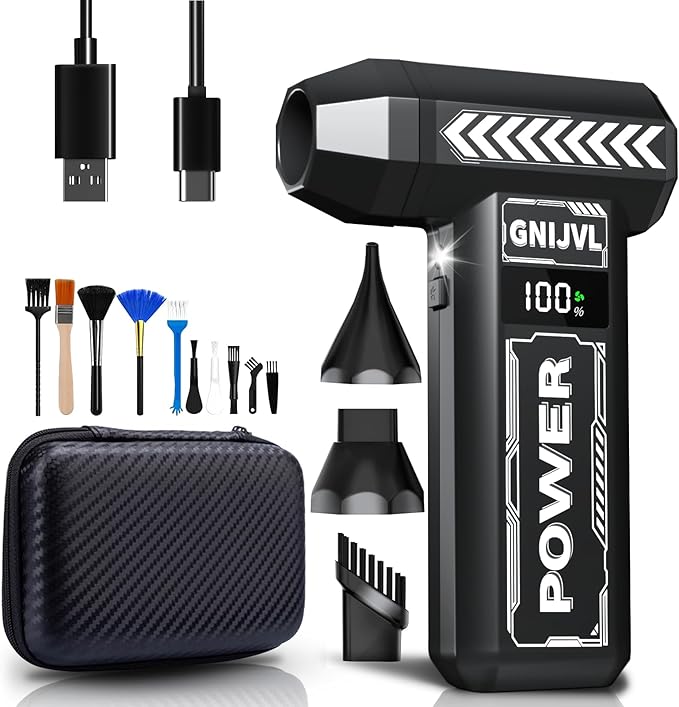 Electric Air Duster, 150000RPM Brushless Motor 4-Gear Adjustable Compressed Air by Unknown