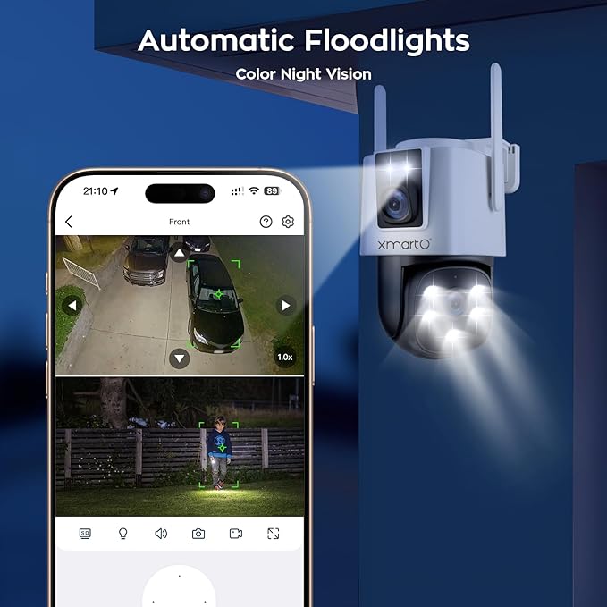 xmartO 6MP 2-in-1 WiFi Home Security Camera - Image 8