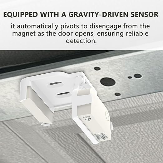 Garage Door Bracket for Ring Alarm Contact Sensor 2nd Gen – White Mount - Image 2