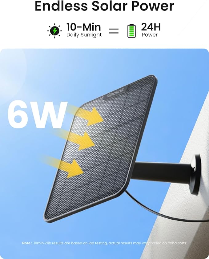 REOLINK Argus 4 Pro Black, 4K Dual-Lens 180° Solar Security Cameras Wireless - Image 5