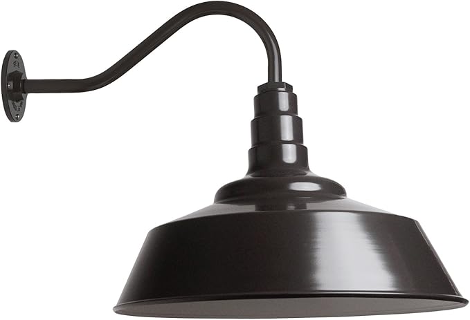 Steel Lighting Co. Large Outdoor Barn Light | Gooseneck Light Fixture | Made in by SteelLightingCo