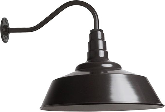 Steel Lighting Co. Large Outdoor Barn Light | Gooseneck Light Fixture | Made in by SteelLightingCo