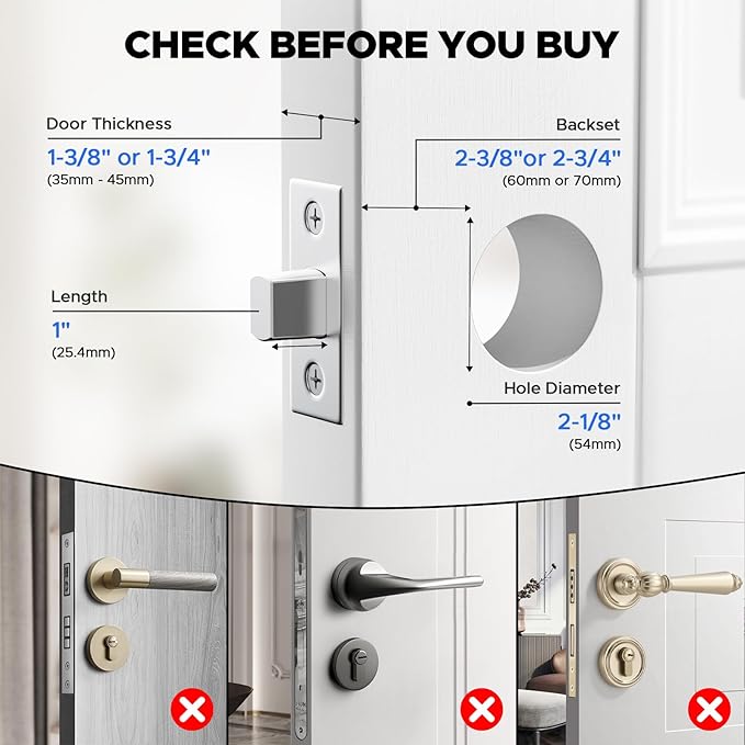 CAMCAMP Keyless Entry Door Lock, Fingerprint Door Lock - Image 8