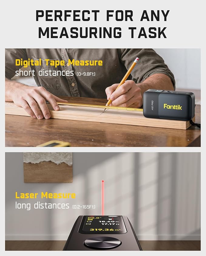Fanttik A10 Pro 2-in-1 Digital Laser Tape Measure - Image 8