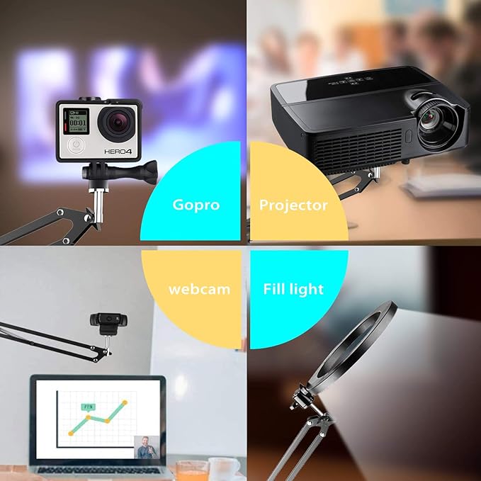 Overhead Tripod for DSLR Cameras, Heavy Duty Camera Desk Mount Stand - Image 4
