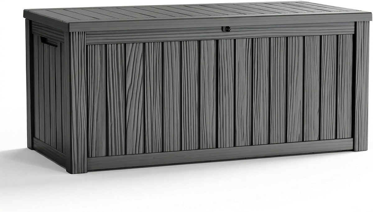 vixzen outdoor storage deck box waterproof resin lockable, main product view