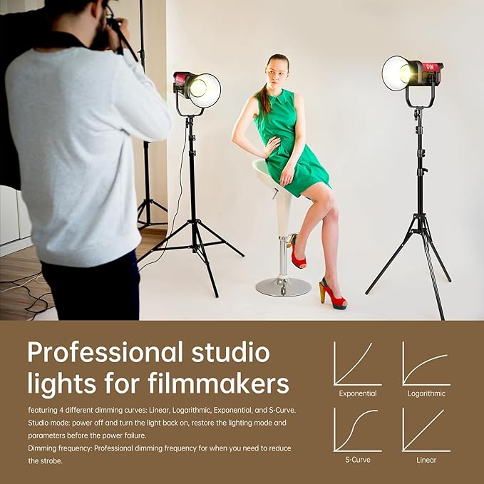 GVM Photography Lighting 300W Bi-Color Studio Lights - Image 8