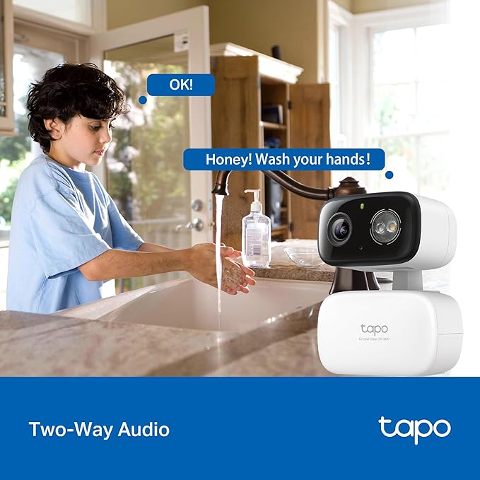 Tapo 2K 3MP Pan/Tilt Indoor/Outdoor Security Camera - Image 9