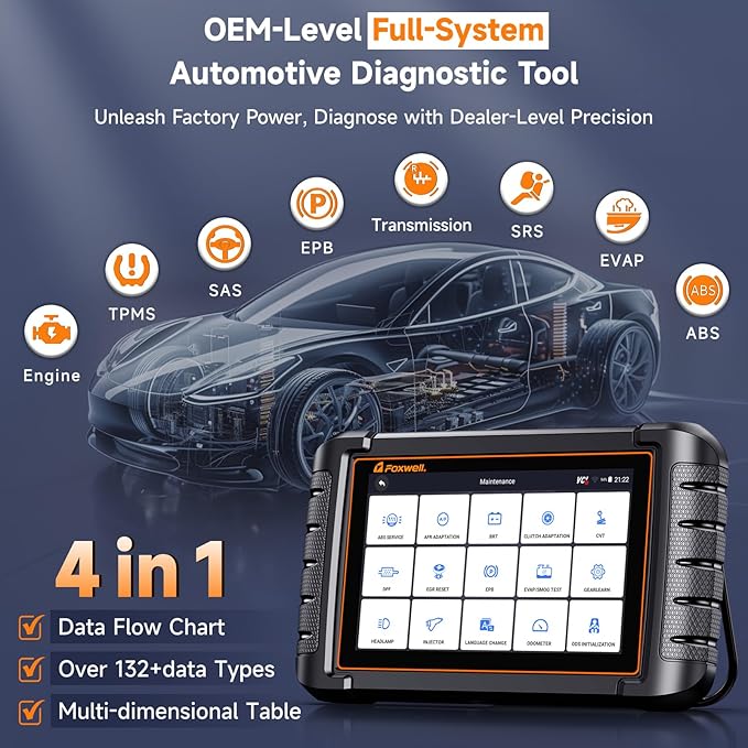 2026 FOXWELL Scanner NT809BT Wireless OBD2 Scanner Diagnostic Tool - Image 5