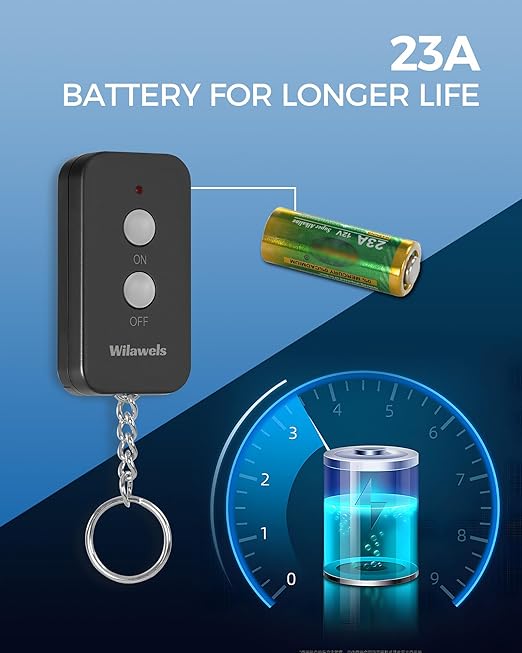 Remote Control Outlet Plug Wireless On Off Power Switch, Programmable, 100ft RF - Image 5