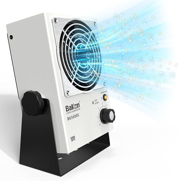 BK5600S Anti-Static Ion Fan, Ion Electric Fan, Static Eliminator, Electronic by BAKON
