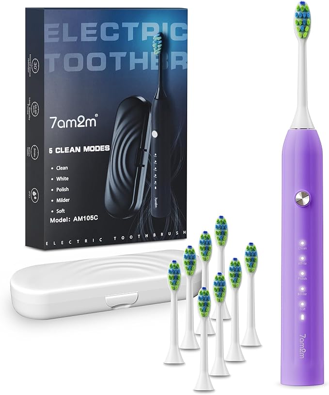 7AM2M Sonic Electric Toothbrush by 7AM2M