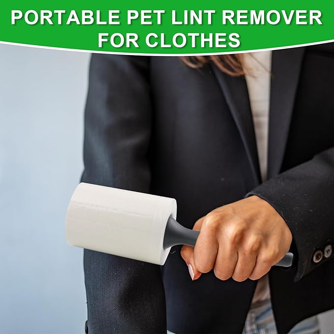 Lint Roller for Pet Hair 500 Sheets Extra Sticky Pet Hair Remover for Clothes - Image 5