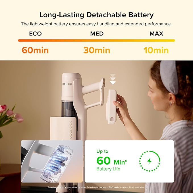 roborock H60 Hub Cordless Stick Vacuum Cleaner - Image 5
