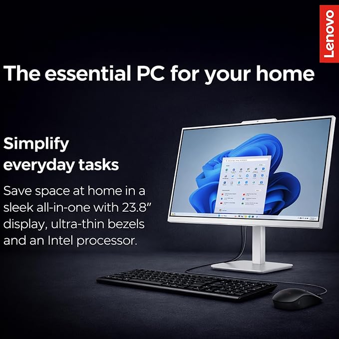 Lenovo 24" FHD All-in-One Desktop - Image 2