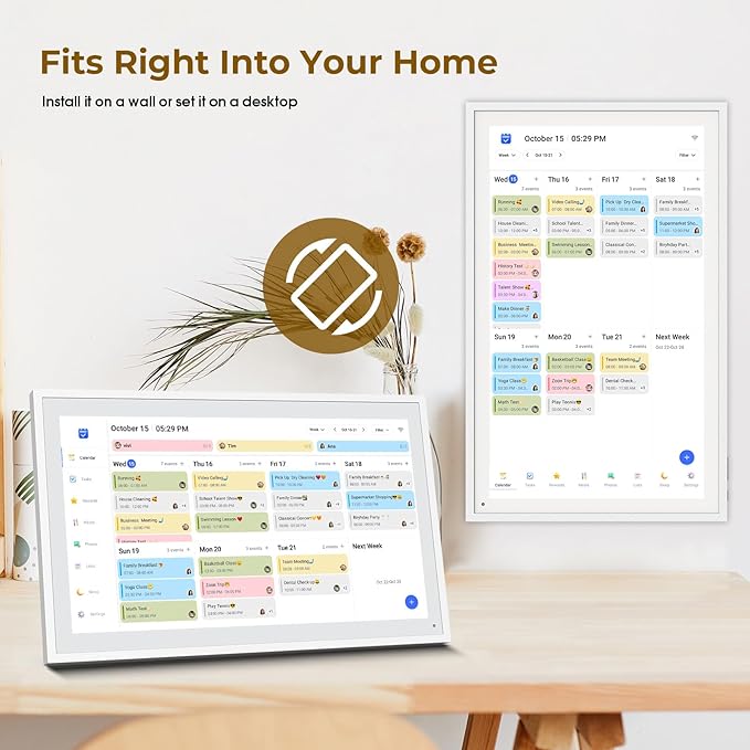 Digital Calendar, 15.6" Electronic Calendar - Image 8