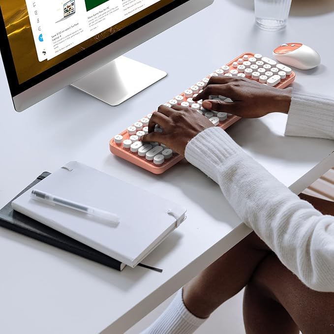 MOFII Wireless Keyboard and Mouse Combo, Computer Full Size 2.4G Plug and Play - Image 6