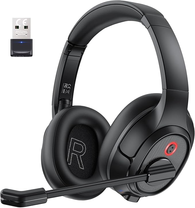 EKSA Wireless Headset with Mic for Work by EKSA