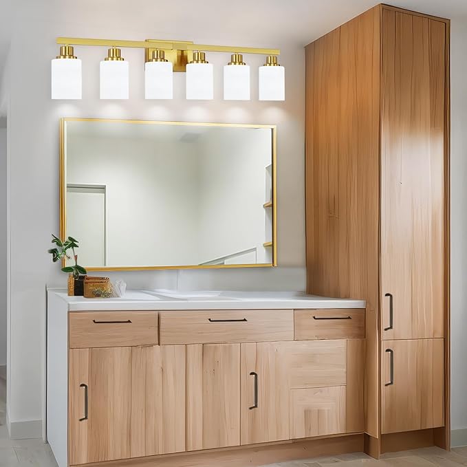 DIKAIDA 6 Light Gold Bathroom Vanity Light - Image 6