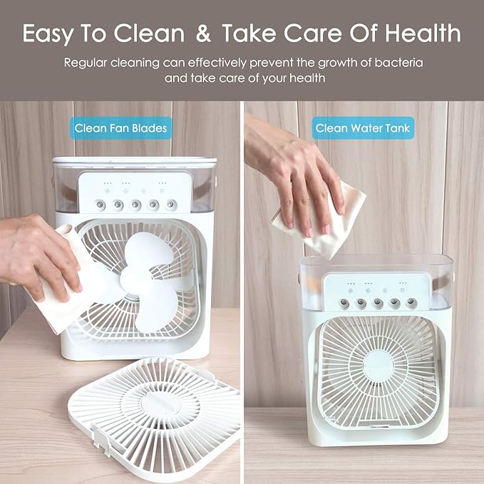 NTMY Portable Air Conditioner Fan, Mini Evaporative Air Cooler - Image 7