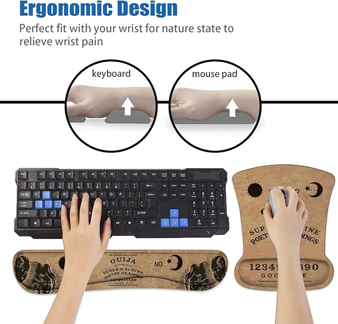 Ergonomic Mouse Pad Wrist Support and Keyboard Wrist Rest Set - Image 7