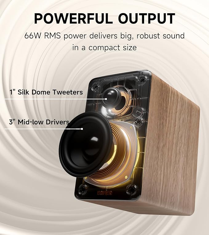 Edifier M60 Multimedia Speaker Bluetooth 5.3, 66W RMS, Hi-Res Audio & Hi-Res - Image 3