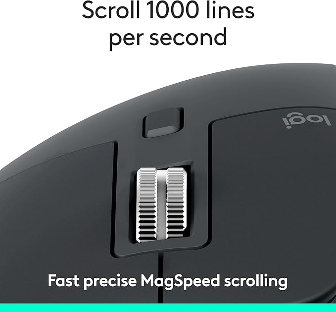 Logitech MX Master 3S Bluetooth Edition Wireless Mouse, No USB Receiver - Image 3