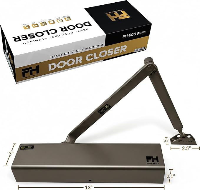 Finsbury Heavy Duty Commercial Door Closer Adjustable Size 1-6, Grade 1 - Image 2