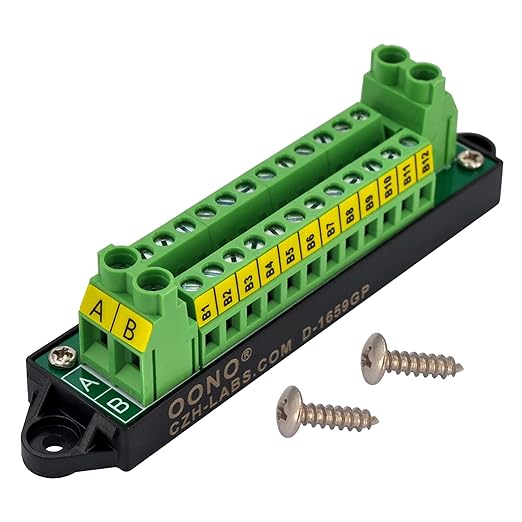 30Amp 300V 2x12 Position Terminal Block Distribution Module. OONO D-1659GP by OONO