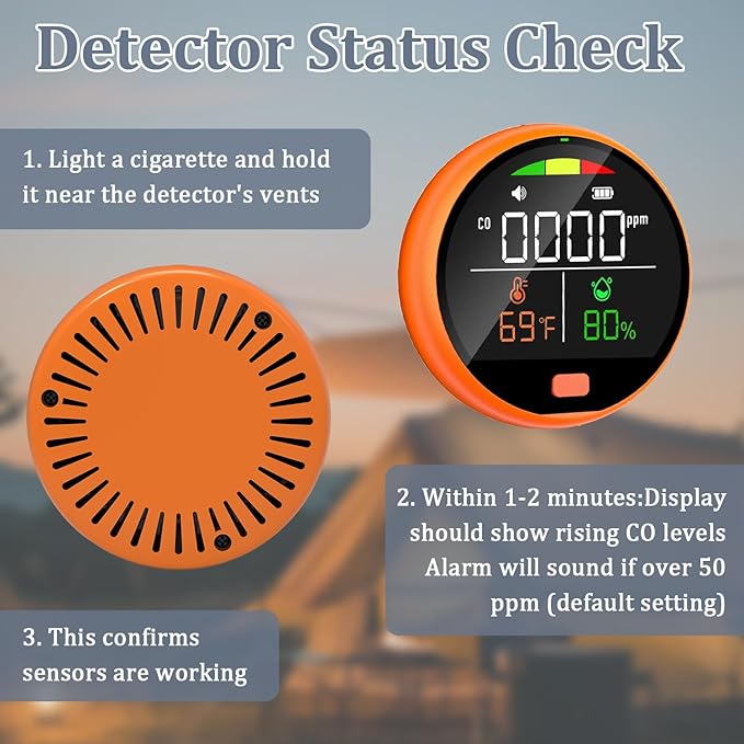 3 in 1 Carbon Monoxide Detectors Portable Co2 Detector - Image 9