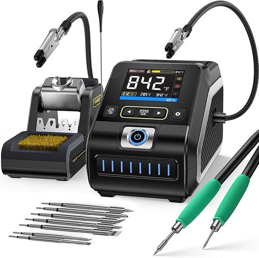FNIRSI DWS-200 200W Precision Digital Soldering Station Kit, by FNIRSITechnology