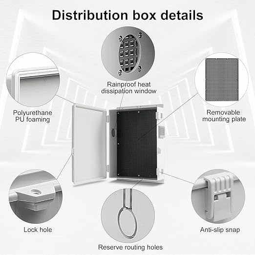Namunanee Outdoor Electrical Junction Box, ABS Water Resistant Enclosure - Image 4