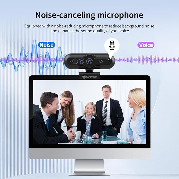 2K Windows Hello Webcam, Windows Hello Facial Recognition, 2K Camera Auto Light - Image 4