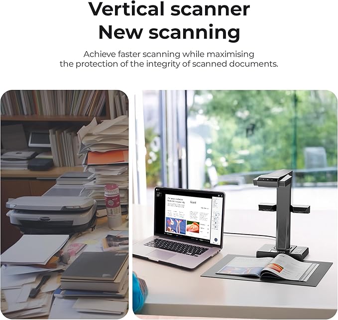 CZUR ET16 Plus Advanced Book & Document Scanner, 2nd Gen Auto-Flatten&Deskew - Image 6