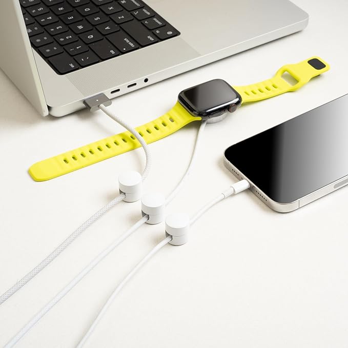 ICONIT Cable Anchors for Desk Organization White | Premium Aluminum Cord - Image 9