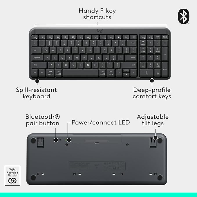 Logitech MK250 Bluetooth Wireless Mouse and Keyboard Combo: Fast & Easy - Image 8