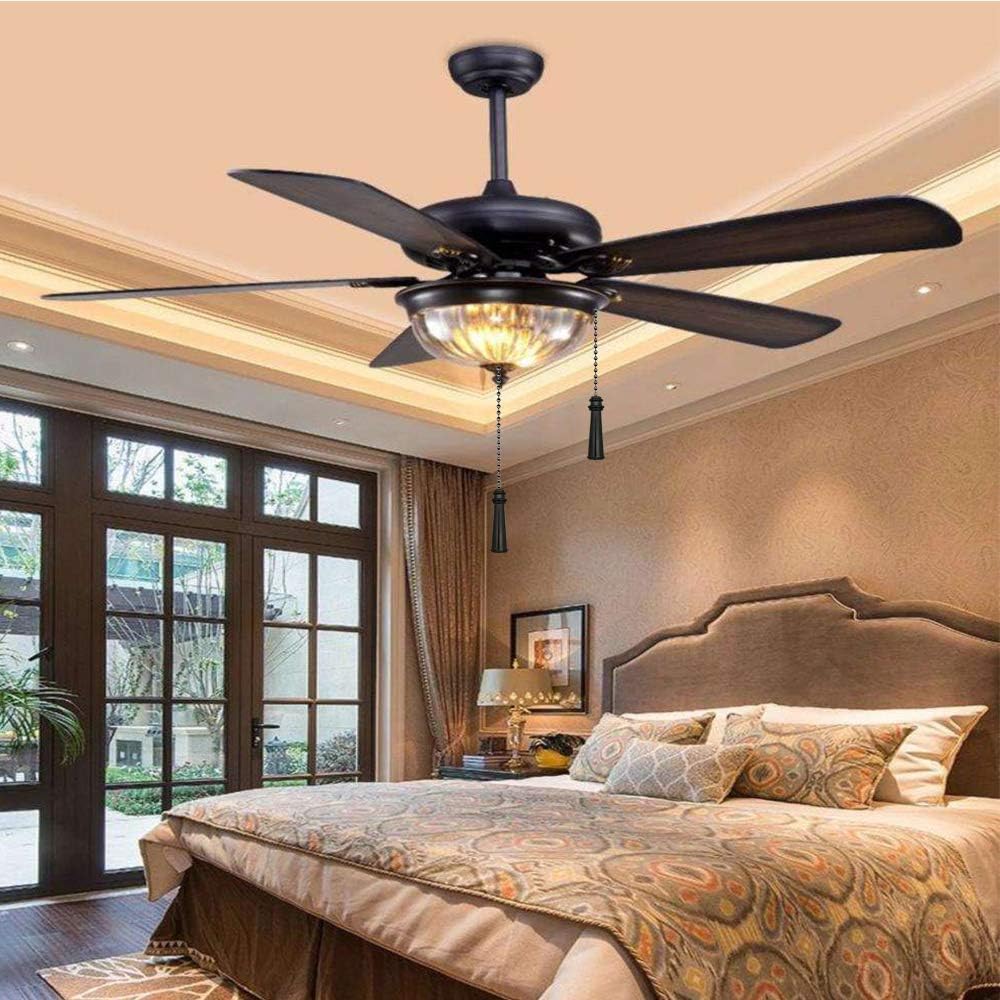 2Pack Black Lighthouse Ceiling Fan Pull Chain Set | 12inch 3mm Beaded Extension Ornaments Durable Chain Pulls with Connector for Ceiling Fans & Light Fixtures Decoration