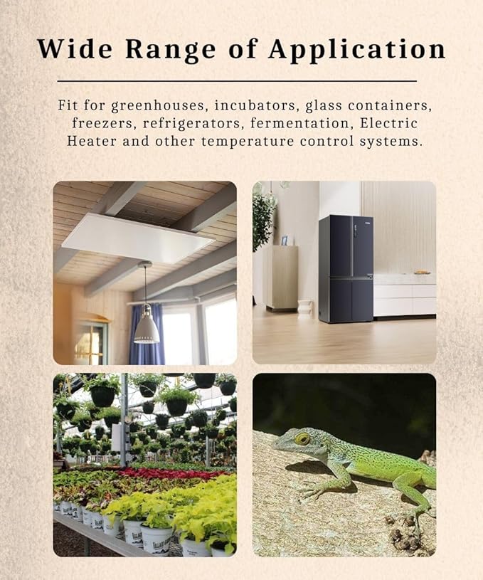 1800W Digital Thermostat Controller Plug in Heater Cooling Temperature - Image 4