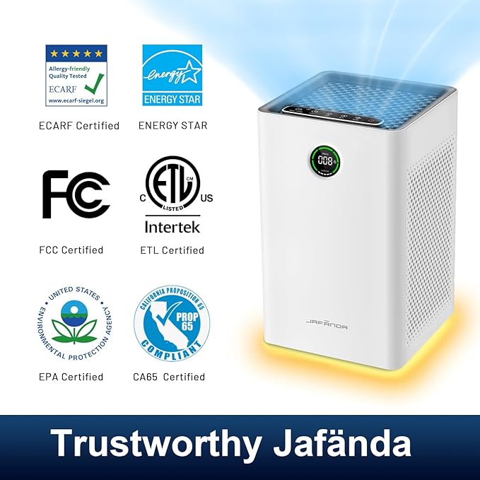 Jafända Air Purifiers for Home Large Room, Smart WiFi and Alexa Control - Image 2