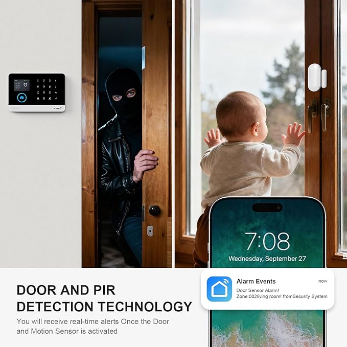 PGST Home Alarm System with T21W HD 5MP Security Camera, Wireless Home Security - Image 7