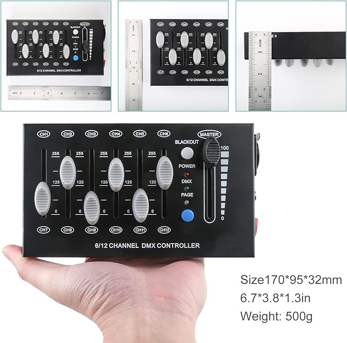 MAD OWL 12 Channel DMX dimming Controller, mini dj Lighting Controller - Image 4