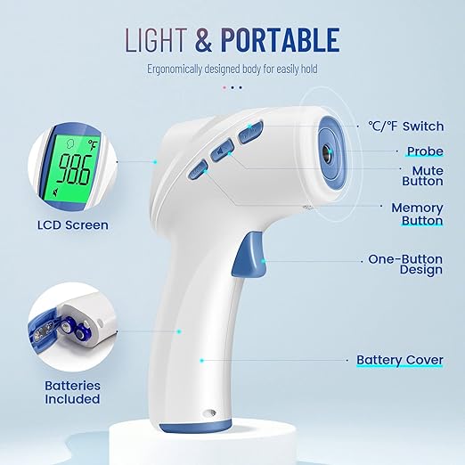 Forehead Thermometer for Adults and Kids, Digital Baby Thermometer - Image 4