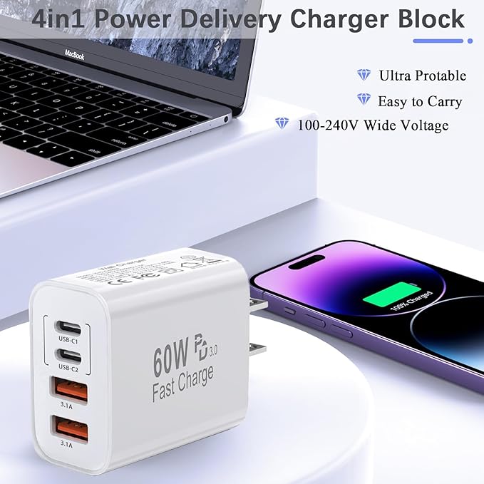 60W USB C Charger Block, iPad Pro/Air/Mini - Image 7
