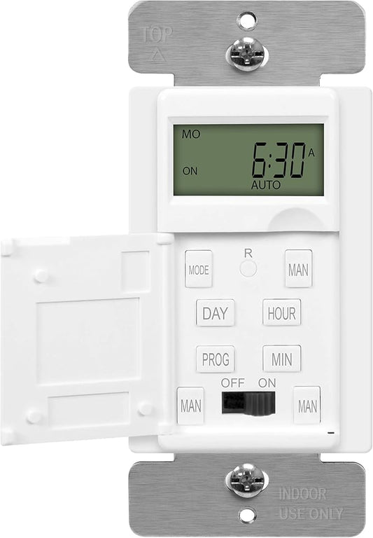 ENERLITES - HET01-C-W Programmable Digital Timer Switch by Enerlites