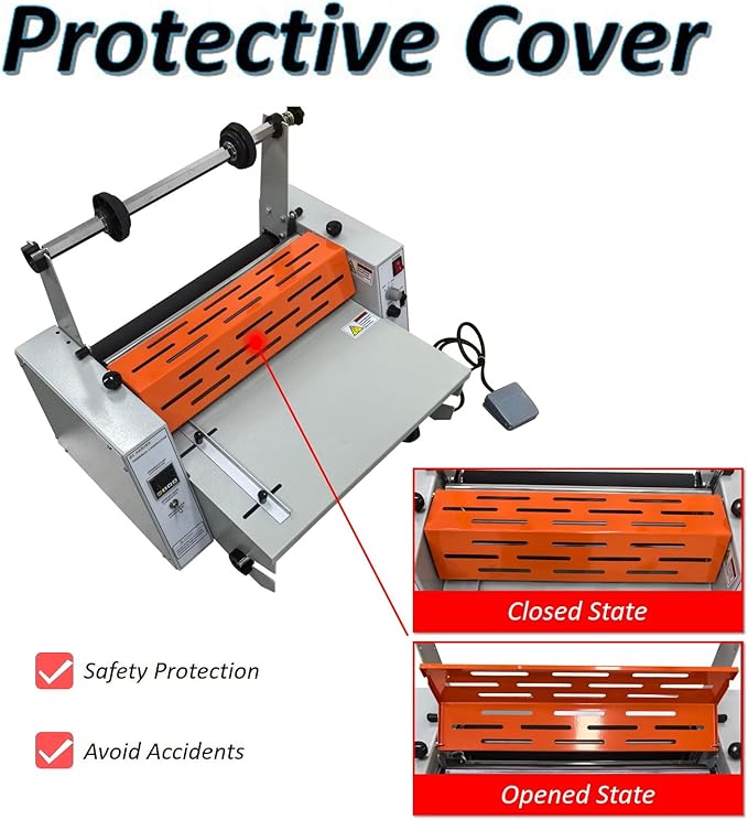 WYDDDARY 16.54''/420MM Electric Steel Roller Thermal Laminator Hot Cold Roll - Image 8