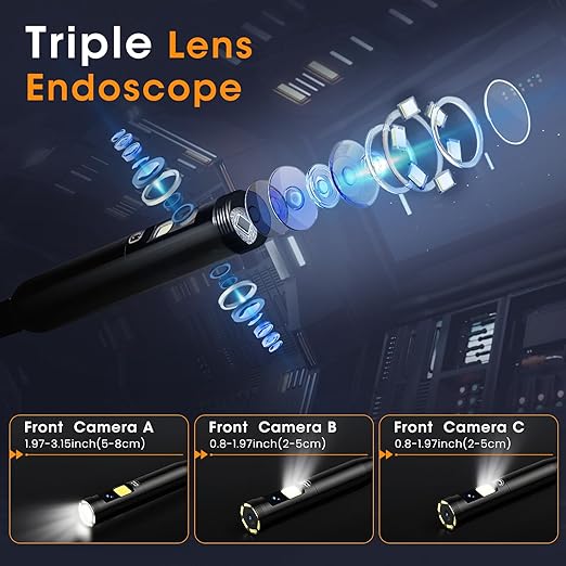 Epicmate Triple Lens Sewer Inspection Camera-Endoscope Camera - Image 3