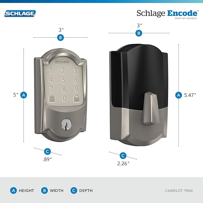 Schlage Encode Smart WiFi Deadbolt Lock - Image 3